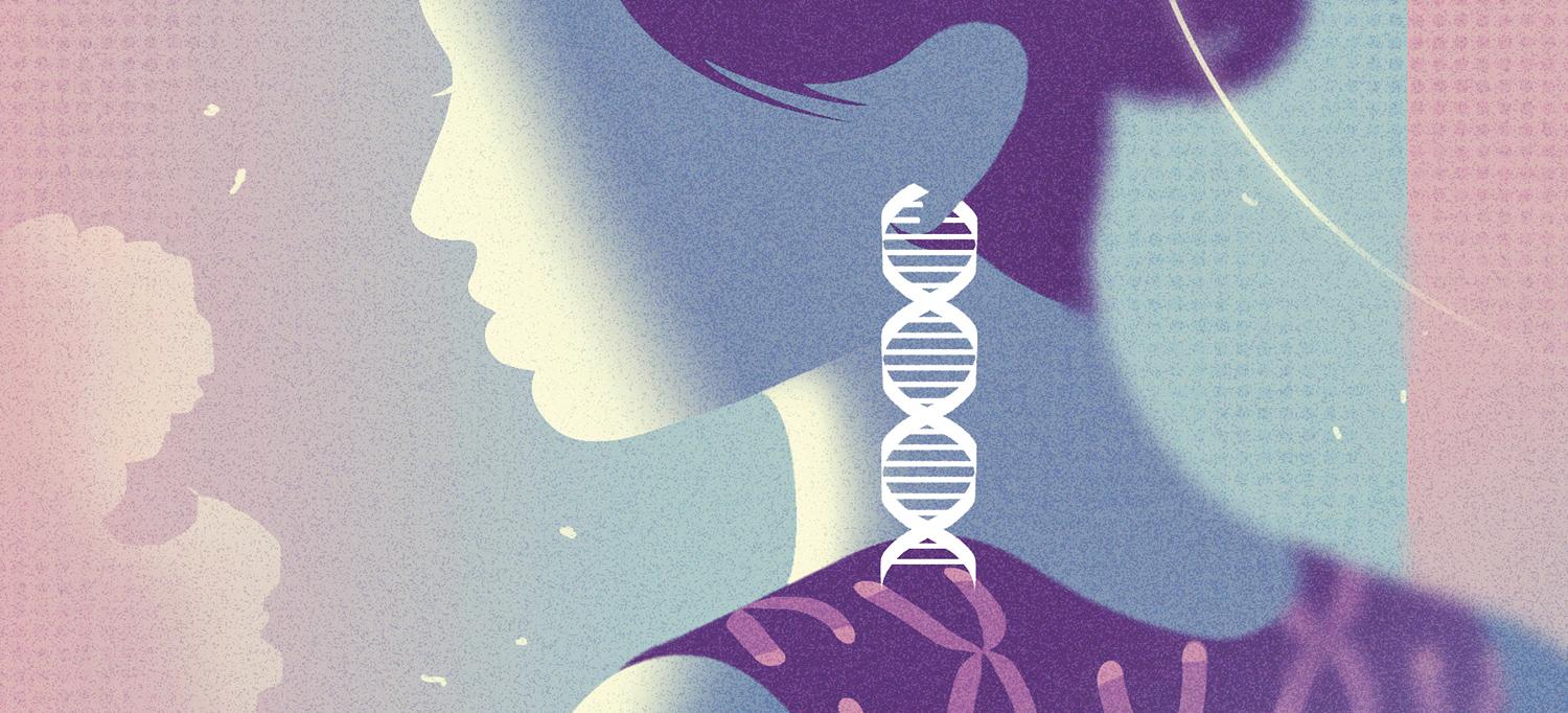 Illustration of Woman and Genome