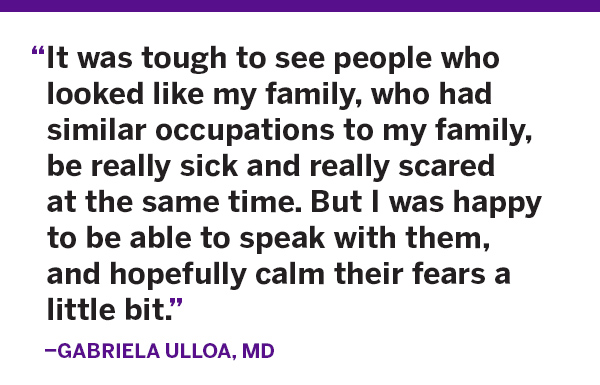 Quote from Gabriela Ulloa, MD