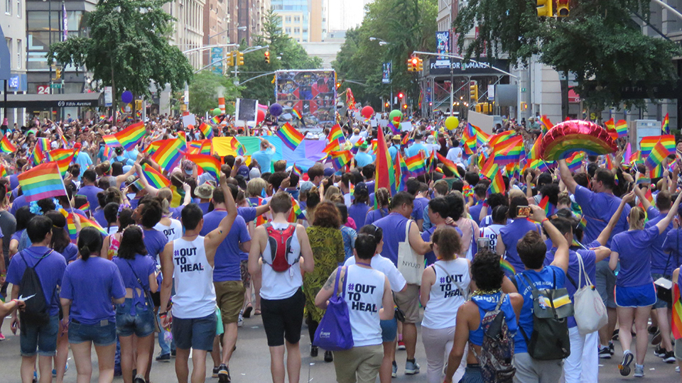 NYU Langone Staff at LGBTQ Pride March in New York City