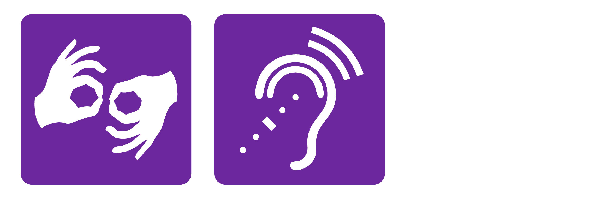 Services for the Deaf and Hard of Hearing Icons