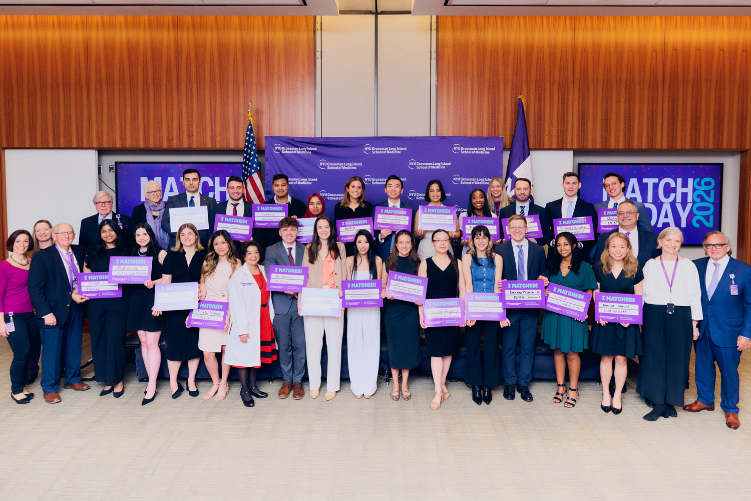 Soon-to-Be Graduates of NYU Grossman Long Island School of Medicine Celebrate Match Day