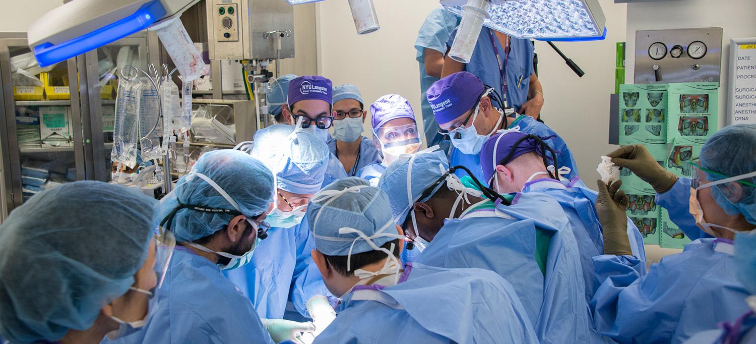 Surgical Team Performs Face Transplant