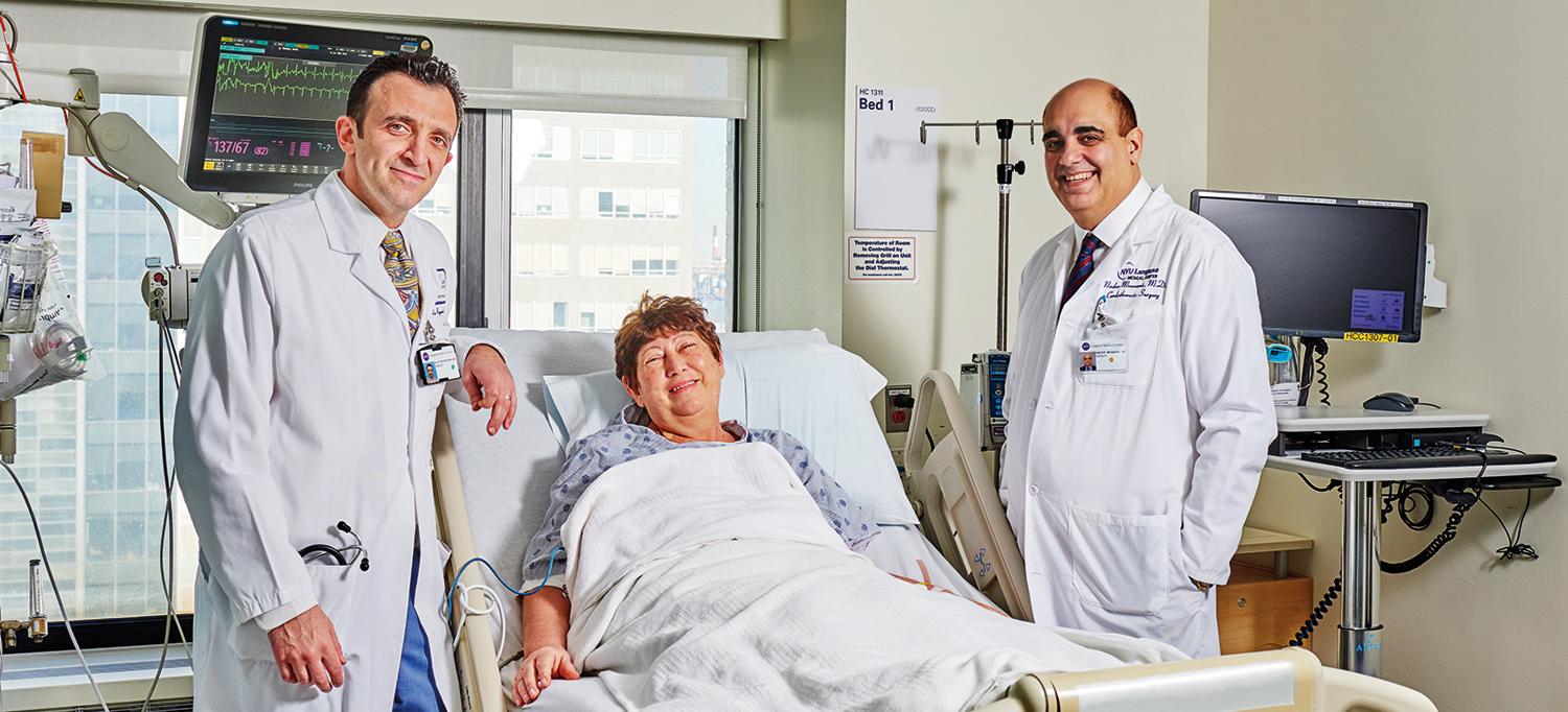 Dr. Alex Reyentovich and Dr. Nader Moazami Visit their Patient, Sofya Tokarev.