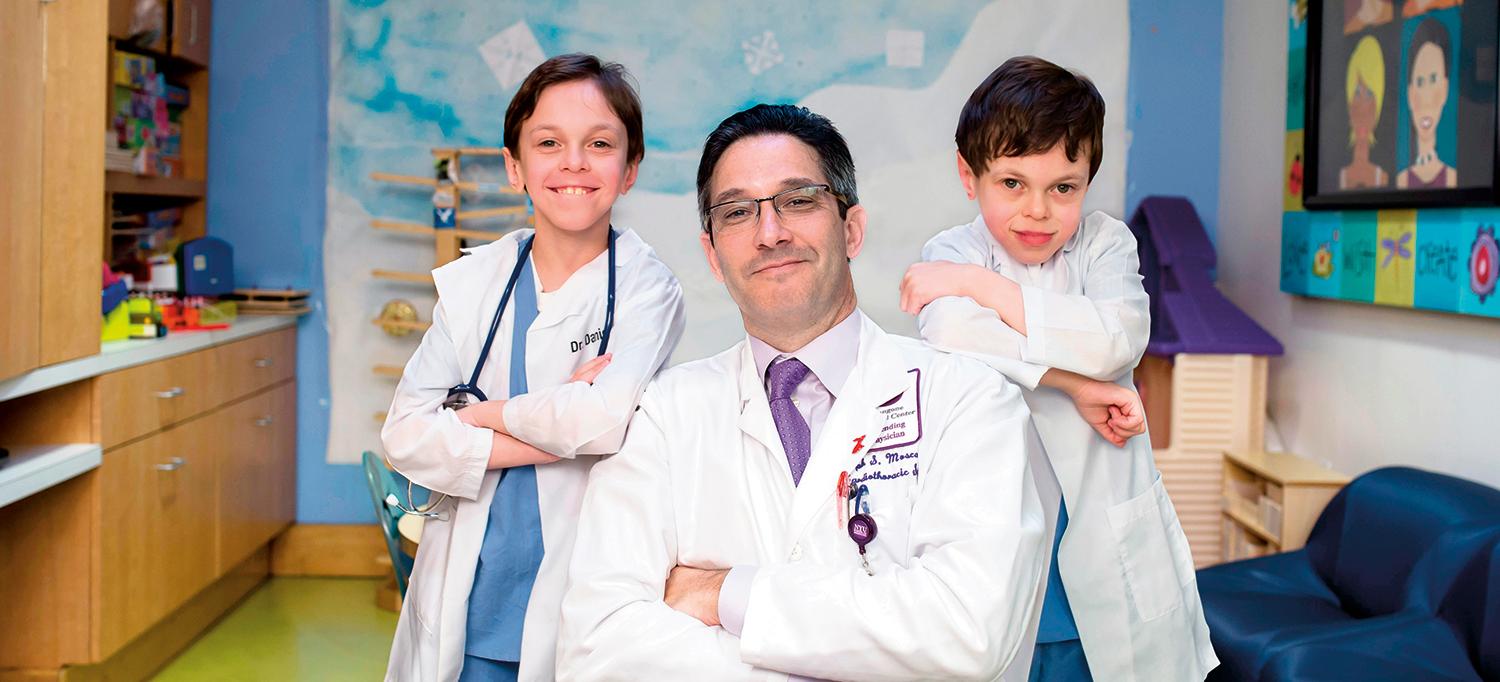 Dr. Ralph Mosca with Patients Daniel and Joshua Shapiro