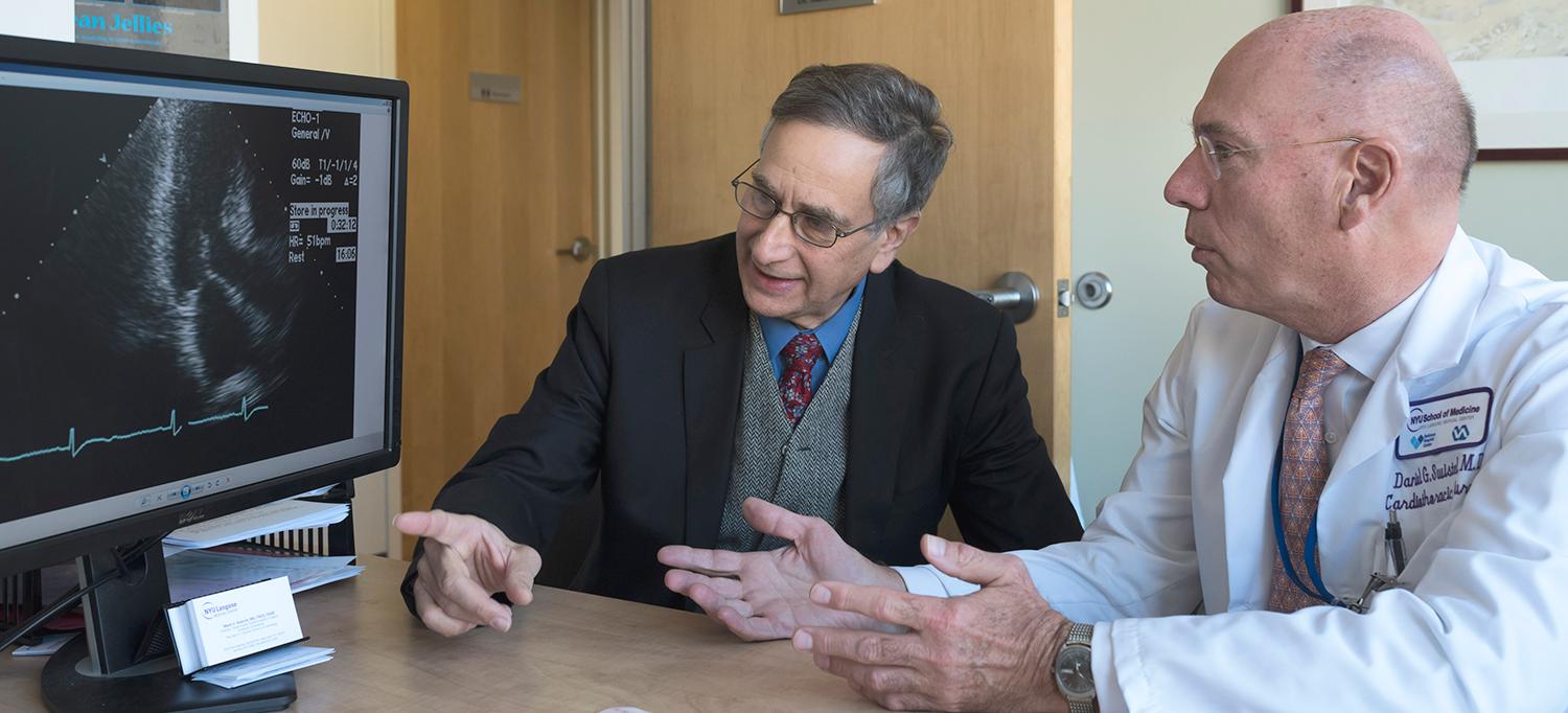 Drs. Mark Sherrid and Daniel Swistel Review a Patient’s Scan