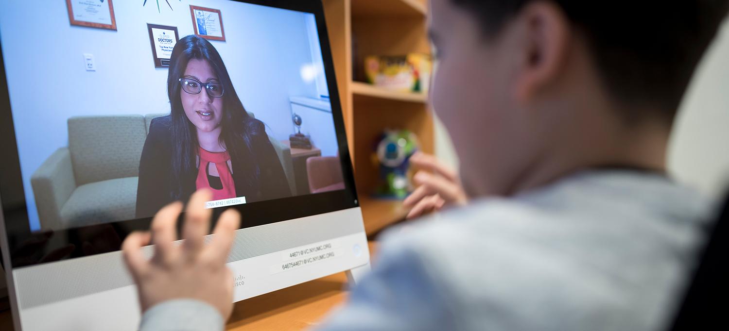 Dr. Shabana Khan Conducts Telepsychiatry Session with Young Patient