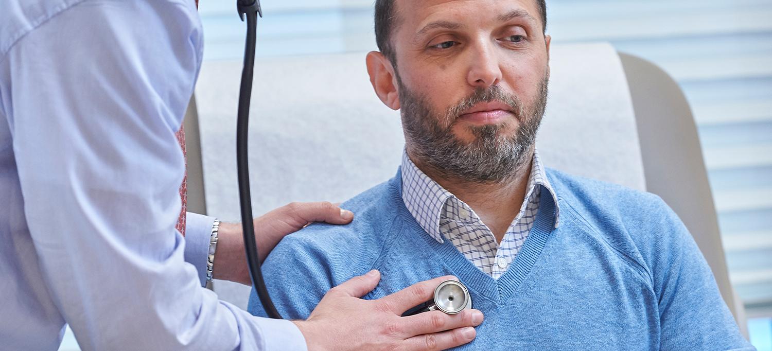 Doctor Listens to Patient’s Heartbeat
