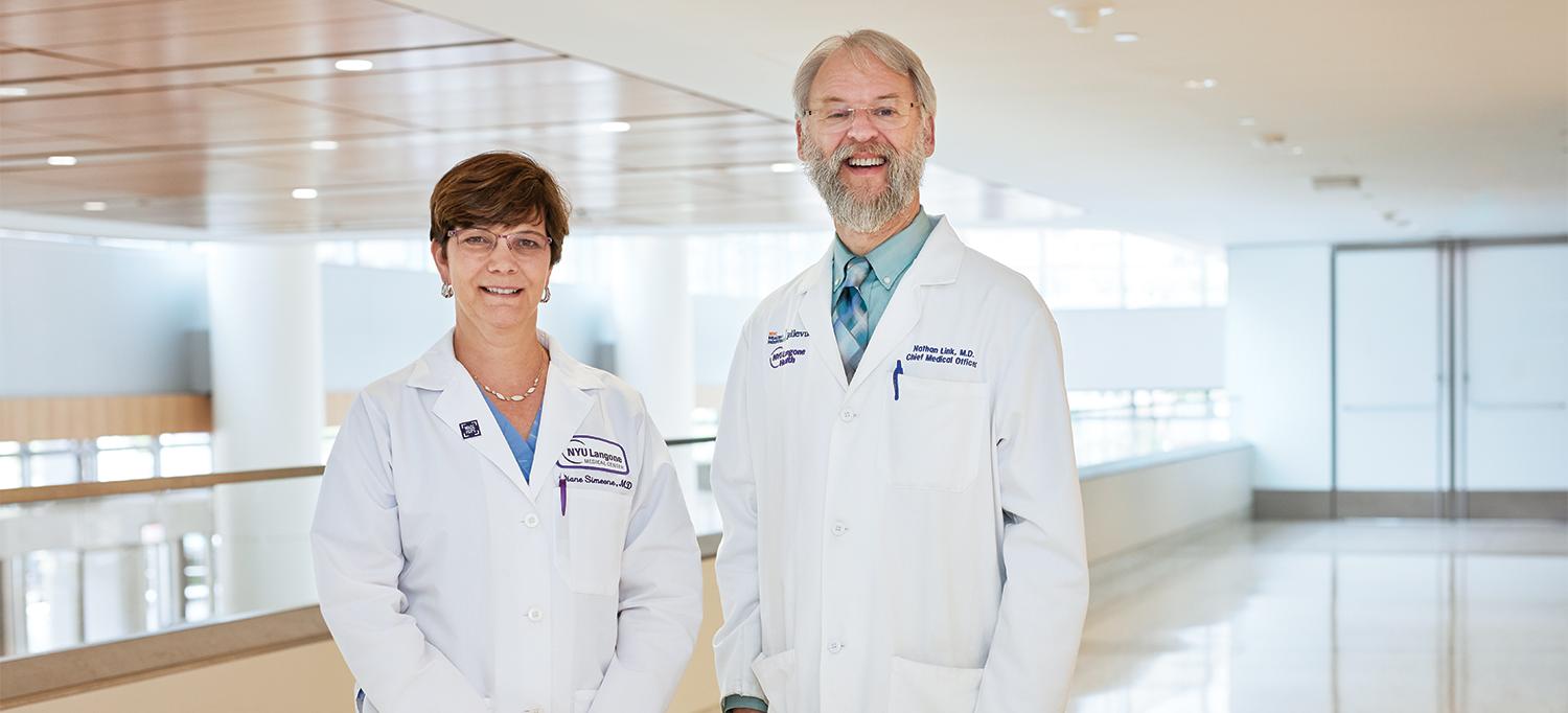 Dr. Diane Simeone and Dr. Nathan Link