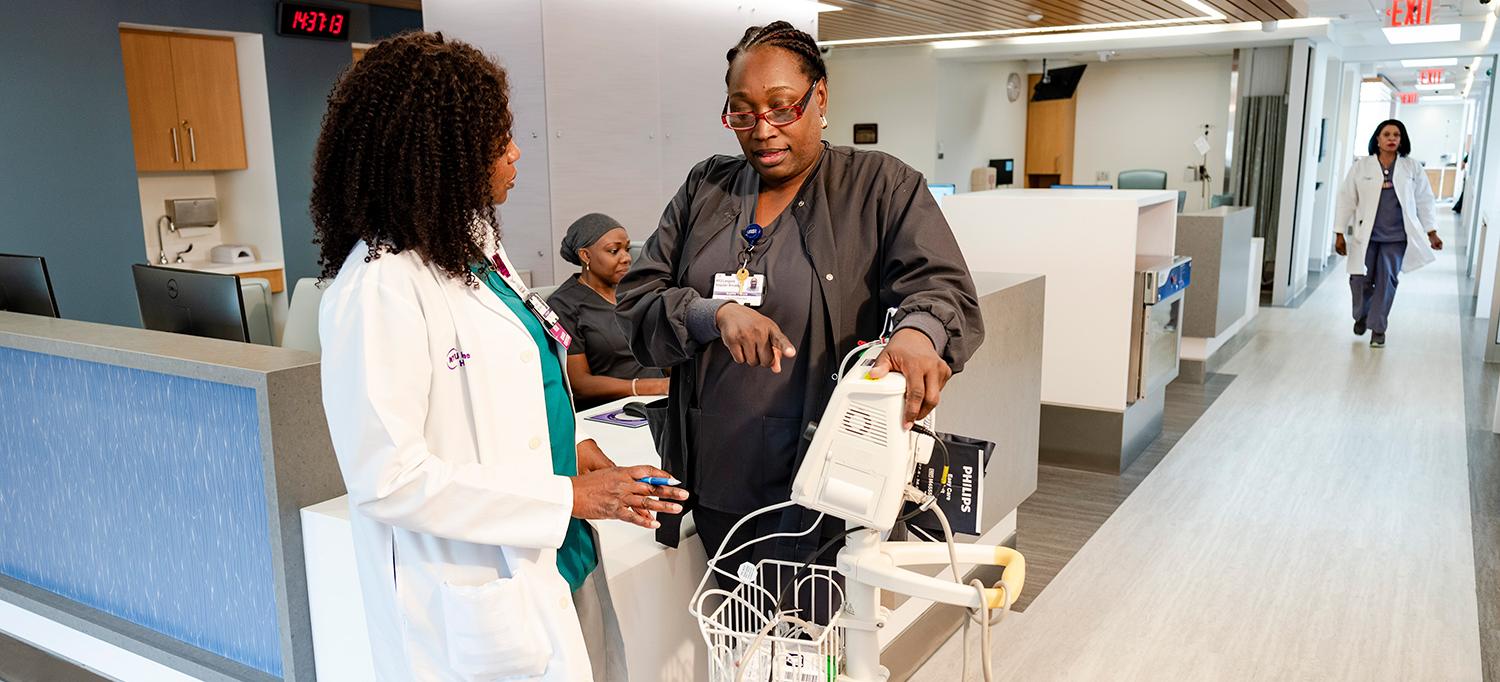 NYU Langone Hospital—Brooklyn Staff Examine Medical Equipment
