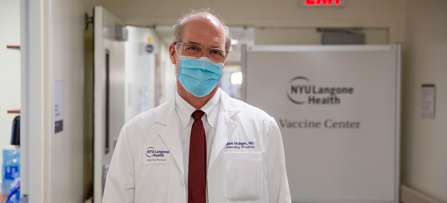 Dr. Mark J. Mulligan at the Vaccine Center