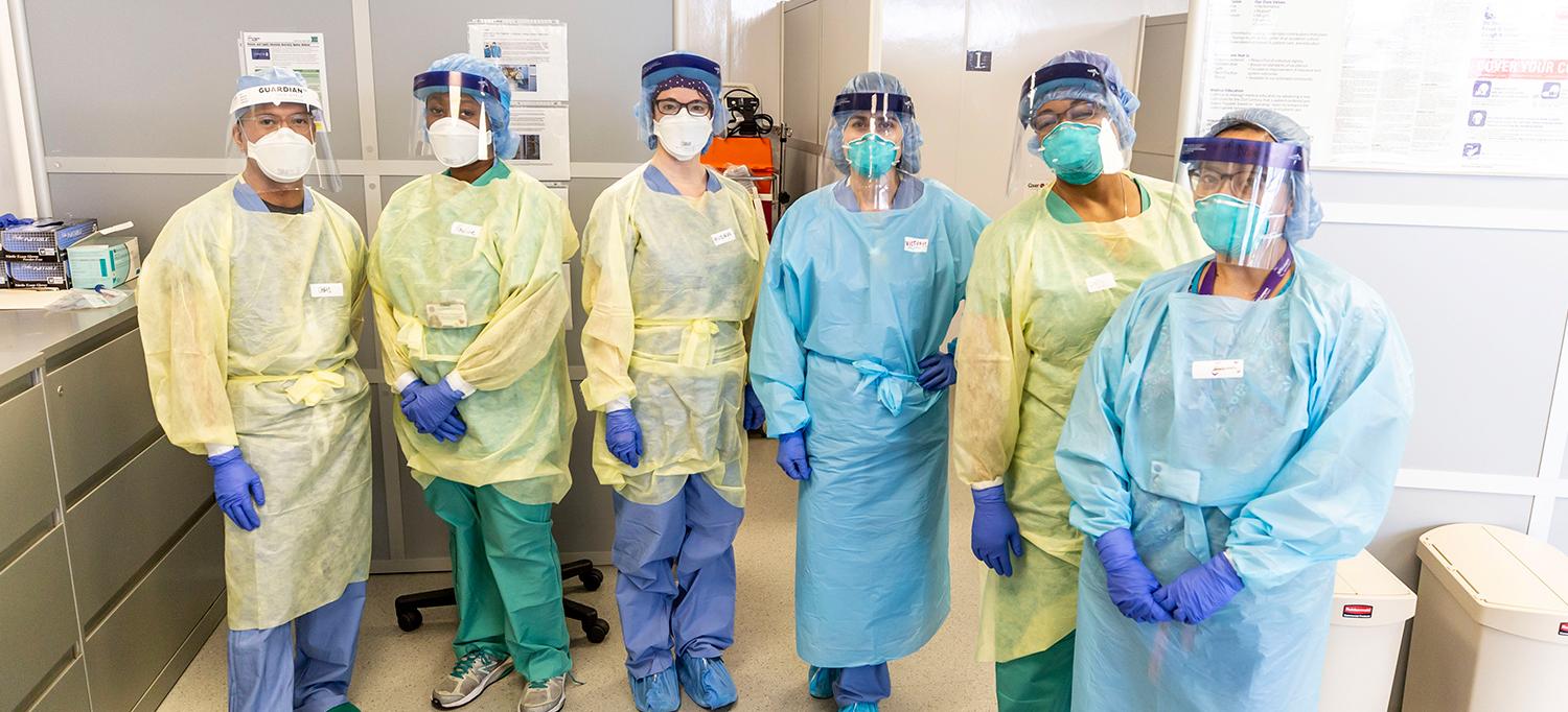 Healthcare Workers in Personal Protective Equipment