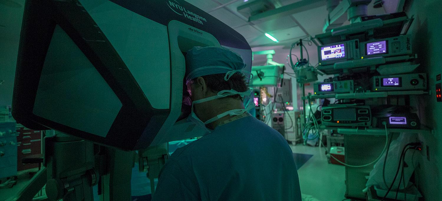 Dr. Didier F. Loulmet Using a da Vinci Robotic Surgery System