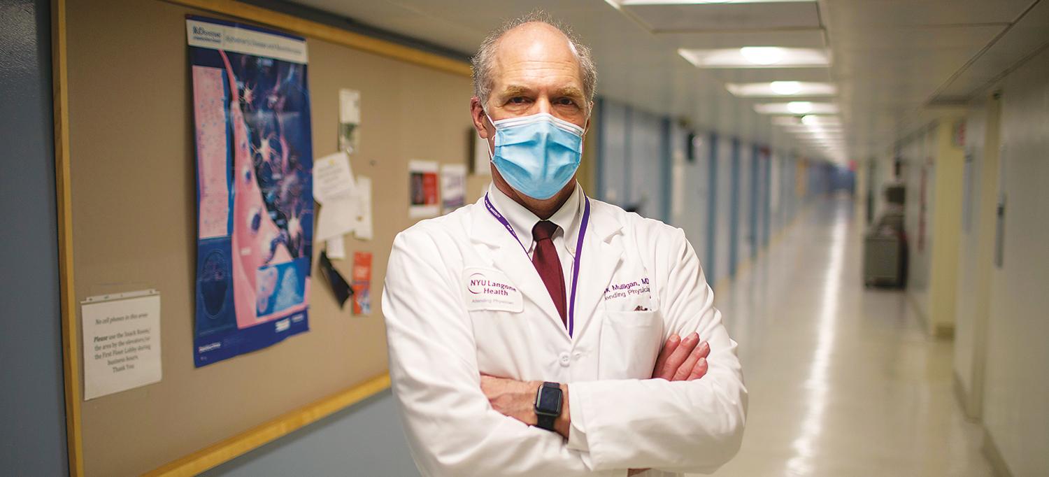 Dr. Mark J. Mulligan Wearing Face Mask