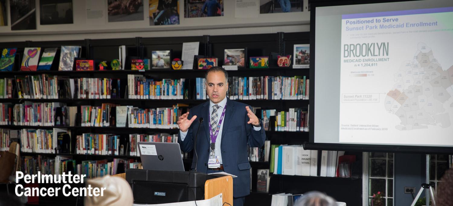 Dr. George Shahin Giving Talk at Library