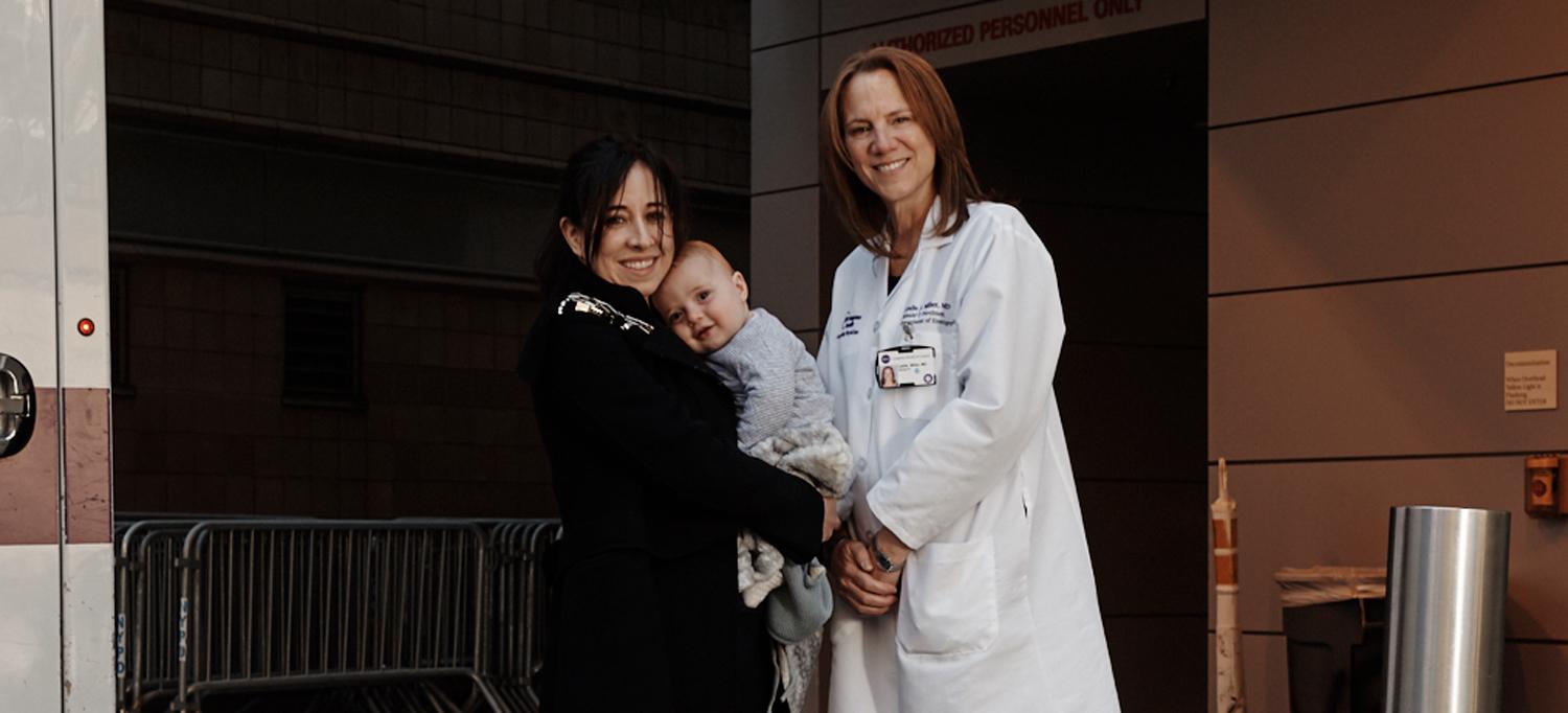 Dr. Leslie Miller with Patient Tammy Fried and Son Max
