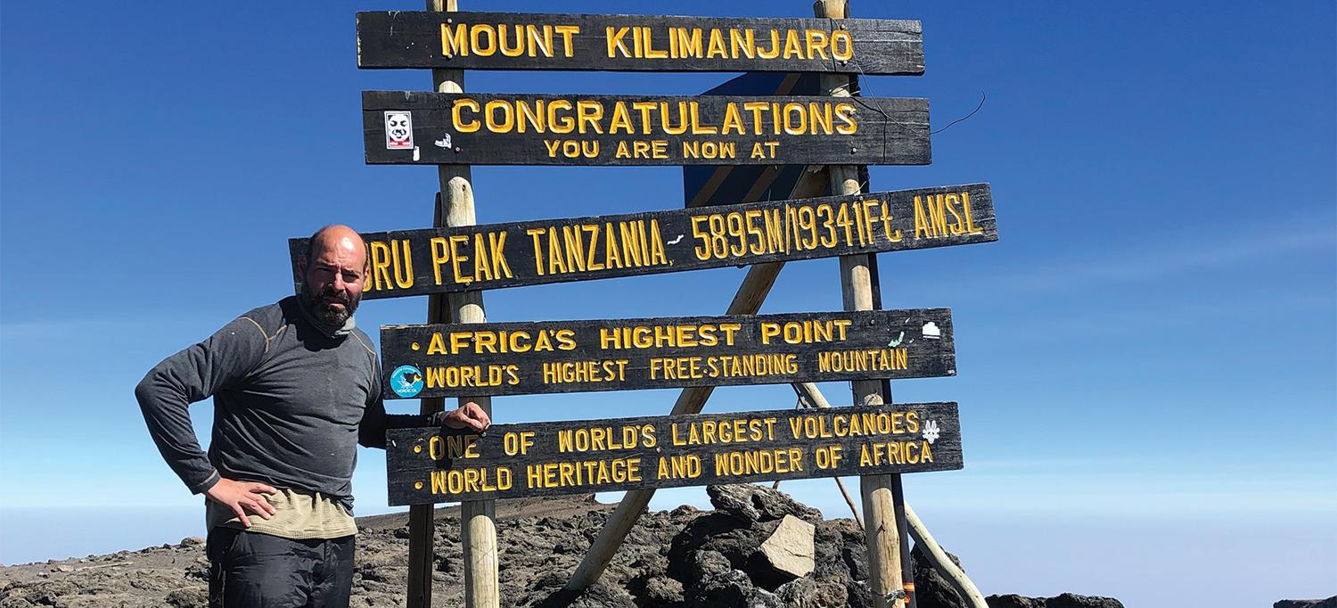 Barton Fendelman Atop Mount Kilimanjaro