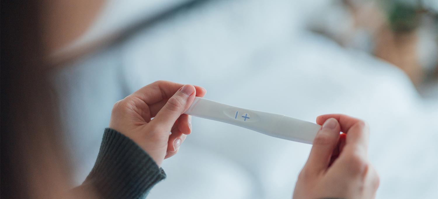 Person Holding Pregnancy Test