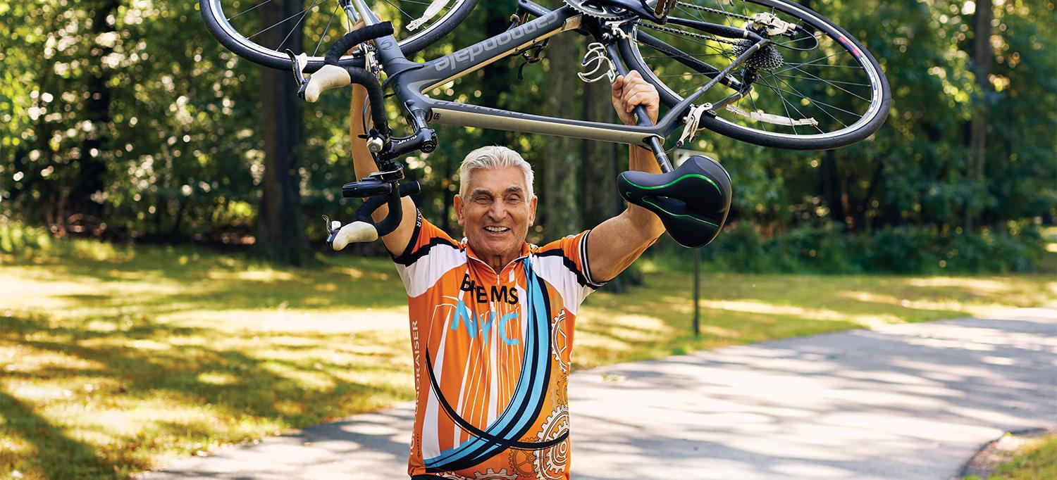 Prostate Cancer Survivor Giulio Picolli, 80, Lifts Bike Over His Head
