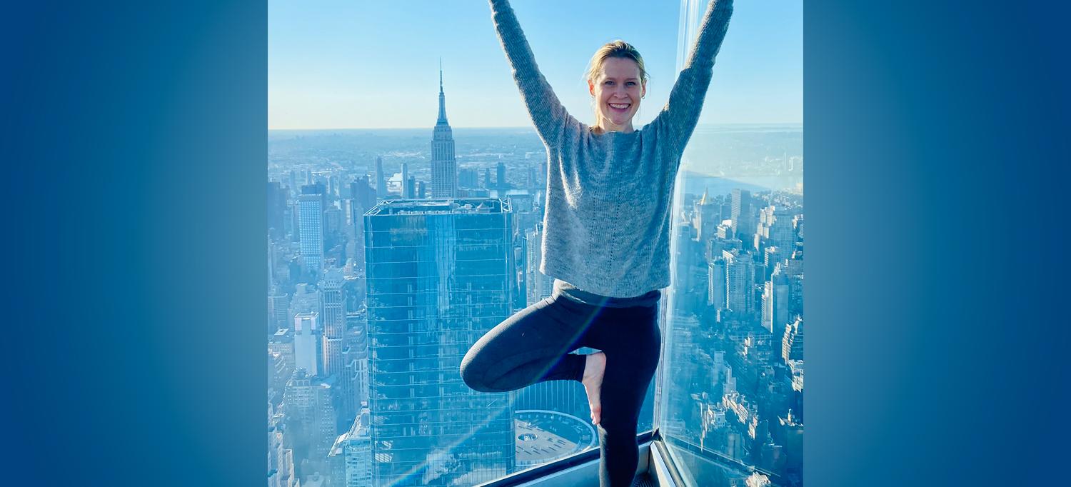 Melissa Honkanen Doing Yoga Pose
