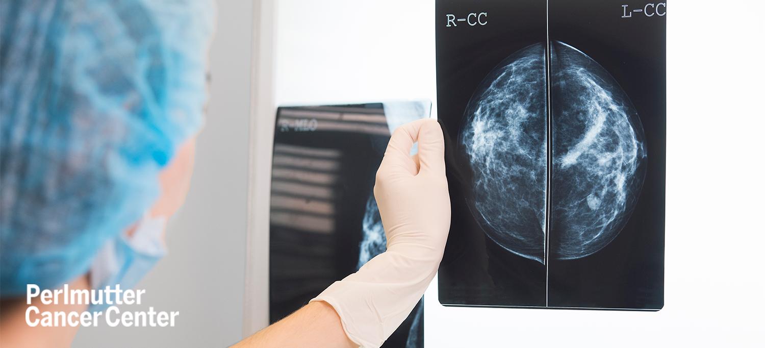 Doctor Reviewing Mammograms