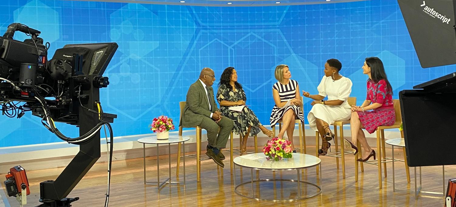 Essamuah discusses her procedure with the cast of the Today show.