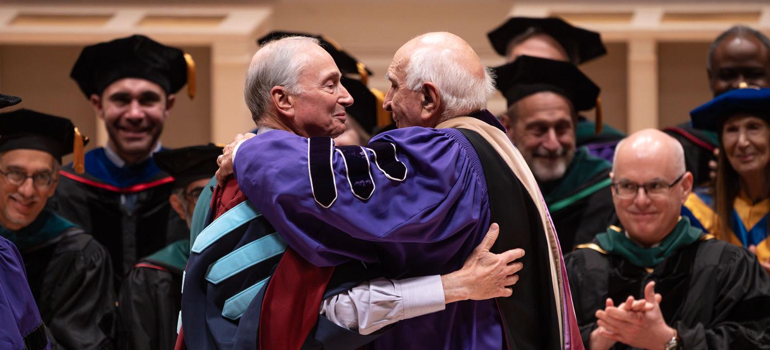 Langone embraces Dr. Grossman