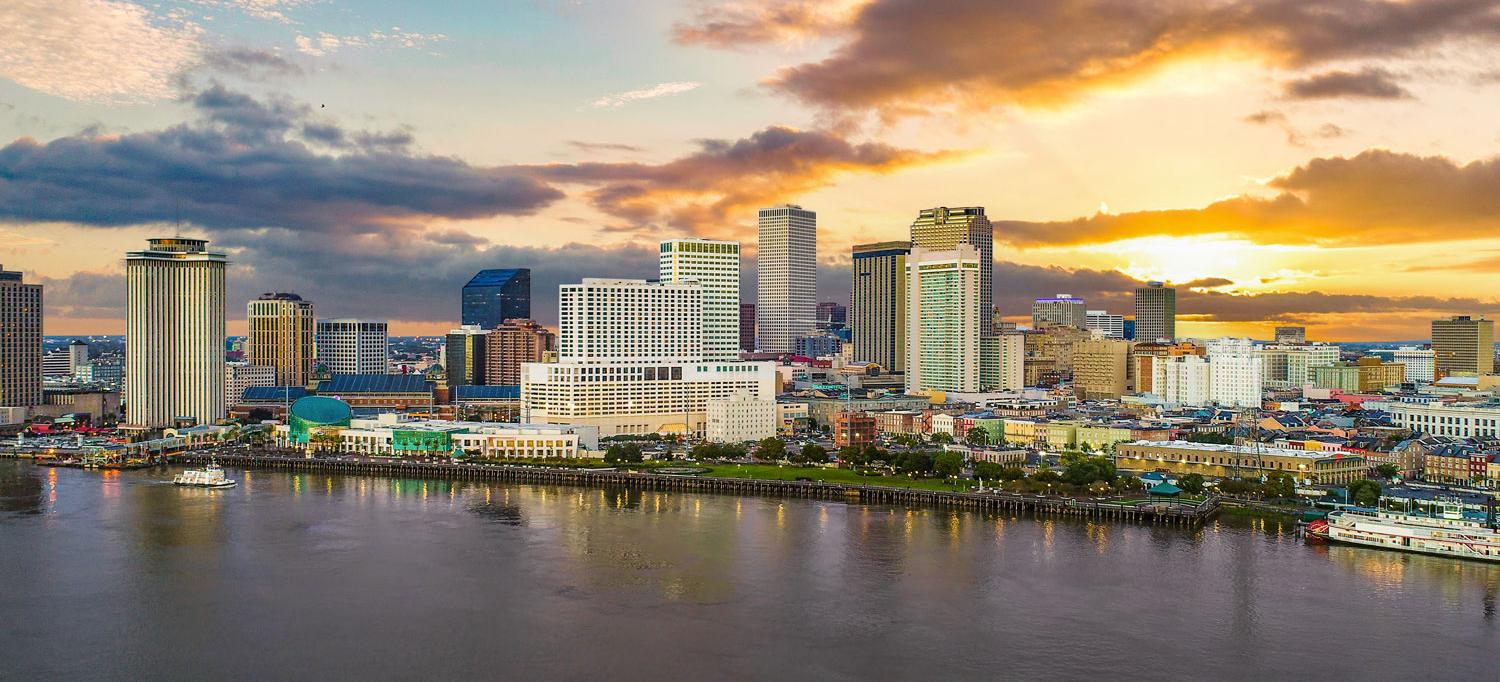 View of New Orleans's downtown and skyline