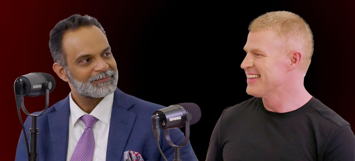 NYU Langone’s Dr. Sunil Rao and Richard Dorment, editorial director of Men’s Health and Women’s Health