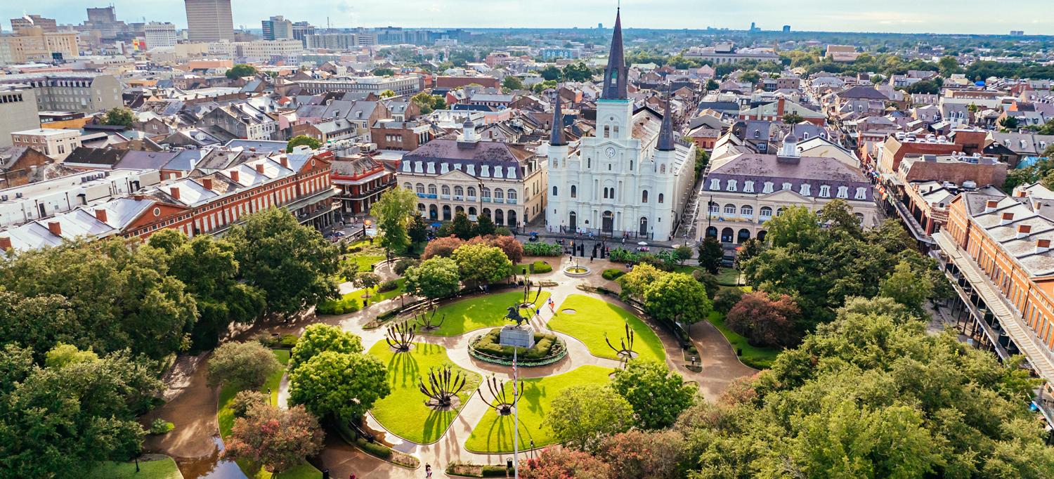 Aerial view of New Orleans