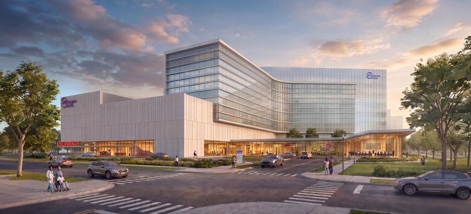 Rendering of the planned facility in Melville, N.Y.