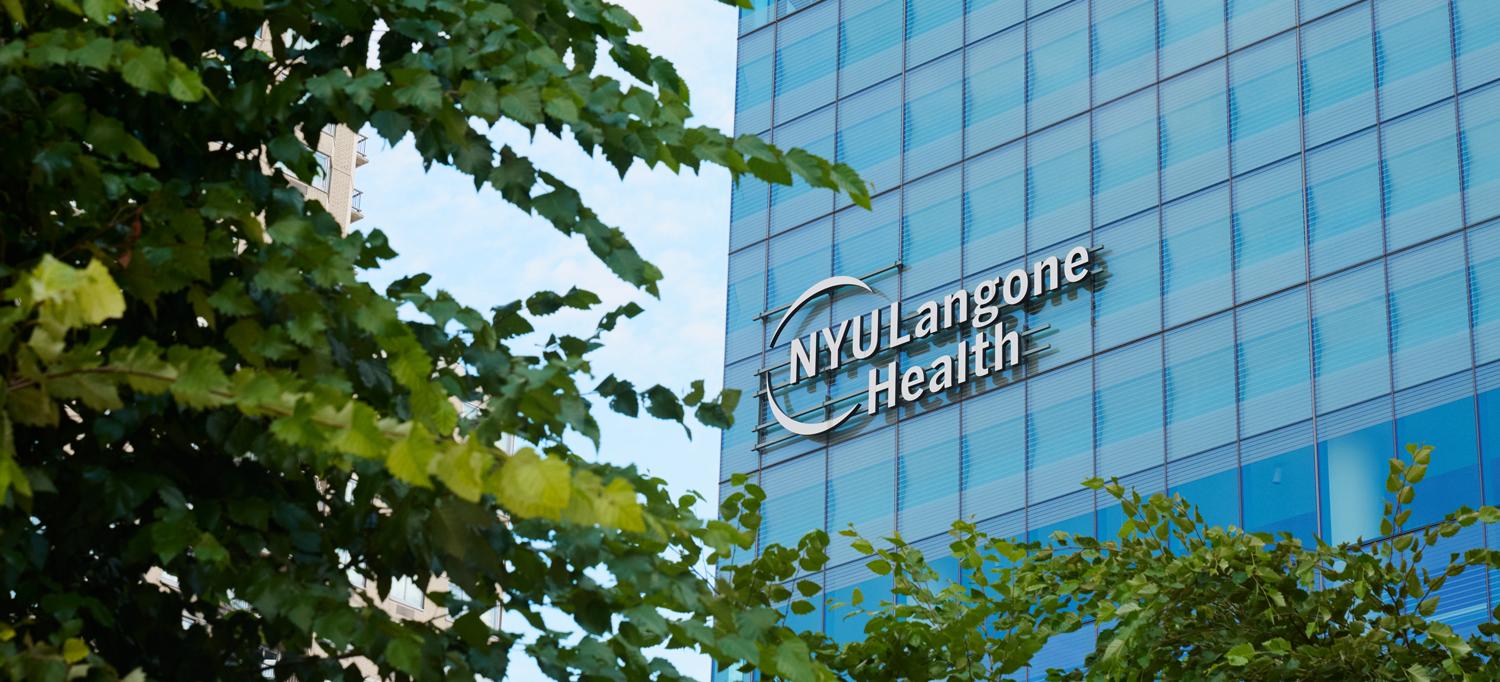 Exterior of a building at NYU Langone