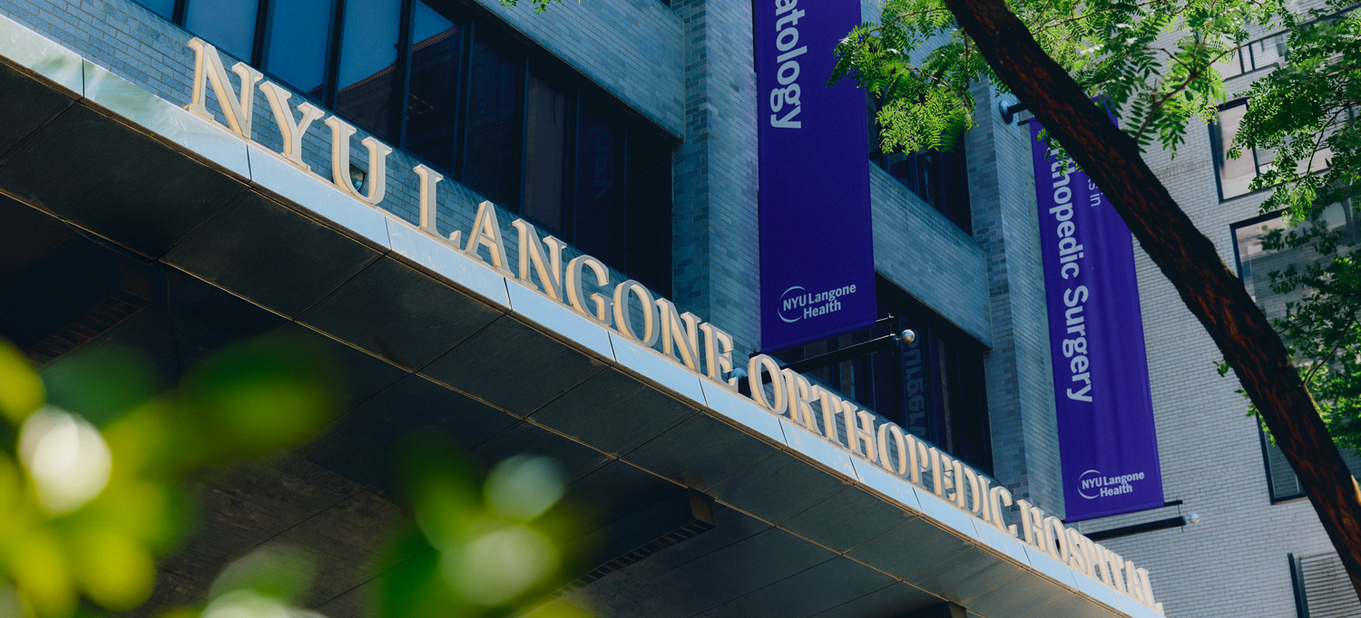 The exterior of NYU Langone Orthopedic Hospital