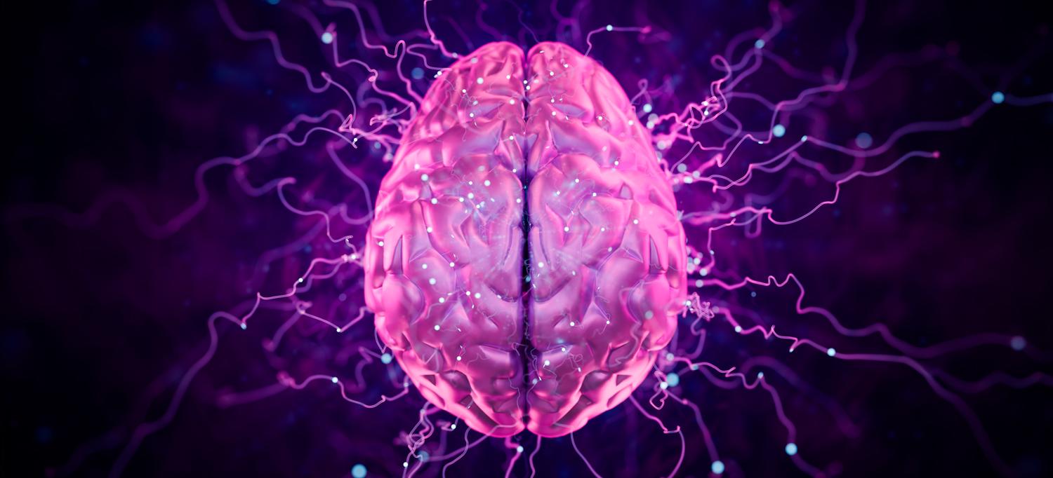 Stylized image of a brain