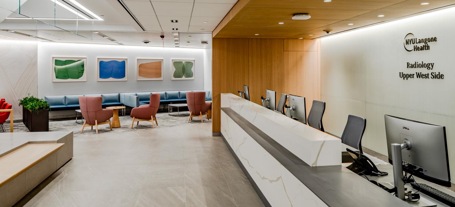 Check-in area at NYU Langone Radiology—Upper West Side