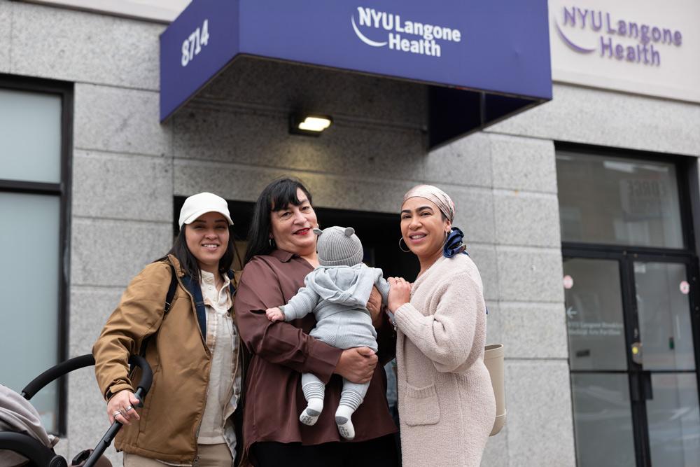 Wife, mother, newborn son, and patient