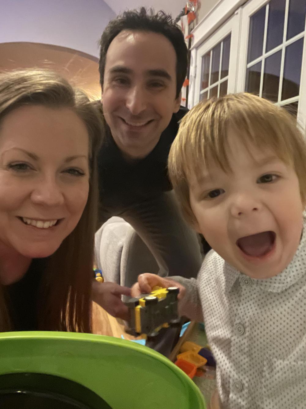 Patient, her partner, and her child