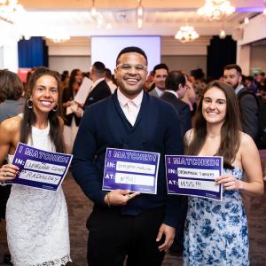 Students in audience await news on their residency matches.