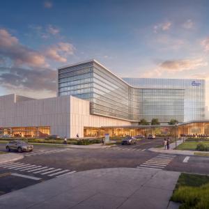 Rendering of the planned facility in Melville, N.Y.
